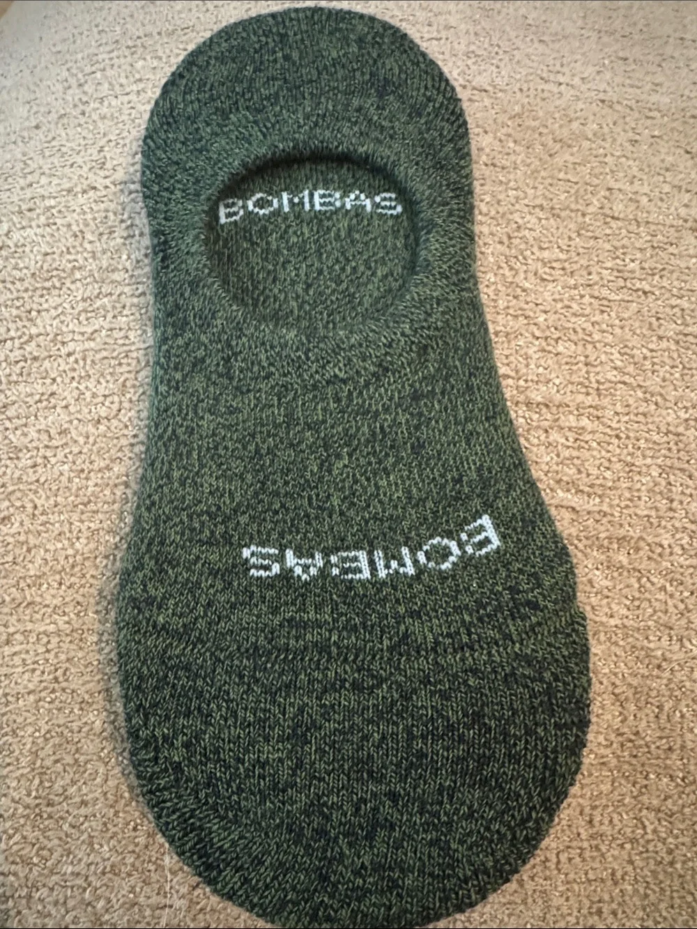 Bombas Unisex No-Show Sock Trio — Black, Olive, Blue Marled